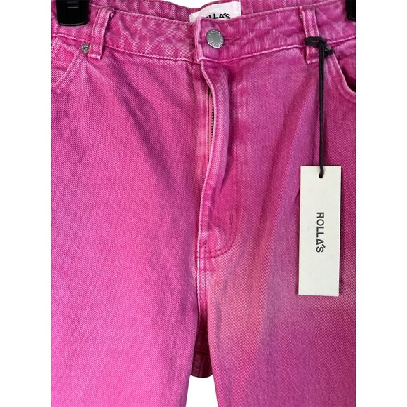 ROLLA'S Original Straight Jeans in Layla Magenta 32 New Womens Denim Pants - Picture 7 of 12